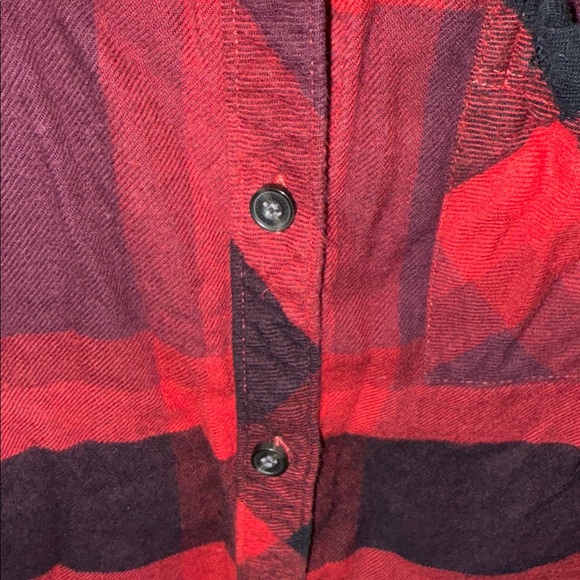 Abercrombie & Fitch Black and Red Checkered Shirt - Picture 4 of 6